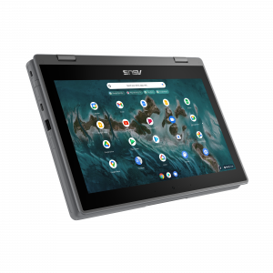 ASUS Chromebook Flip CR1 CR1100FKA-BP0028-3Y 29.5 cm (11.6") Touchscreen HD Intel® Celeron® N N4500 4 GB LPDDR4x-SDRAM 64 GB eMMC Wi-Fi 6 (802.11ax) ChromeOS Grey