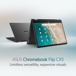 ASUS Chromebook Flip CX5 CX5601FBA-MC0020 Intel® Core™ i5 i5-1235U 40.6 cm (16") Touchscreen WUXGA 8 GB LPDDR4x-SDRAM 256 GB SSD Wi-Fi 6E (802.11ax) ChromeOS Grey