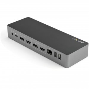 StarTech.com USB-C & USB-A Dock - Hybrid Universal Laptop Docking Station with 100W Power Delivery - Dual Monitor 4K 60Hz HDMI & DisplayPort - 4x USB 3.1 Gen 1 Hub, GbE - Windows & Mac