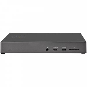 StarTech.com USB C Dock - Triple 4K Monitor USB Type-C Docking Station - 100W Power Delivery - DP 1.4 Alt Mode & DSC, 2x DisplayPort 1.4/HDMI 2.0 - 6xUSB (2x 10Gbps) - Windows/Chrome