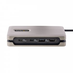 StarTech.com USB-C Multiport Adapter, 4K 60Hz HDMI 2.0b, HDR, USB 3.2 Gen 2 10Gbps Hub (2xUSB-C, 1xUSB-A), 100W PD Pass-Through, Mini Travel Dock, 12"/30cm Cable, Laptop Docking Station