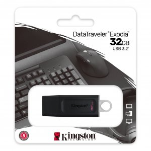 Kingston Technology DataTraveler Exodia USB flash drive 32 GB USB Type-A 3.2 Gen 1 (3.1 Gen 1) Black