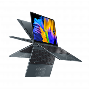 ASUS ZenBook 14 Flip OLED UP5401ZA-KN056W Hybrid (2-in-1) 35.6 cm (14") Touchscreen 2.8K Intel® Core™ i5 i5-12500H 16 GB LPDDR5-SDRAM 512 GB SSD Wi-Fi 6E (802.11ax) Windows 11 Home Grey