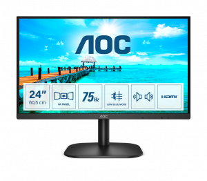 AOC B2 24B2XDAM LED display 60.5 cm (23.8″) 1920 x 1080 pixels Full HD Black