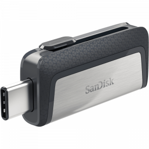 SanDisk Ultra Dual Drive USB Type-C USB flash drive 64 GB USB Type-A / USB Type-C 3.2 Gen 1 (3.1 Gen 1) Black, Silver