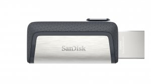 SanDisk Ultra Dual Drive USB Type-C USB flash drive 64 GB USB Type-A / USB Type-C 3.2 Gen 1 (3.1 Gen 1) Black, Silver