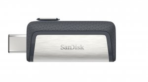 SanDisk Ultra Dual Drive USB Type-C USB flash drive 64 GB USB Type-A / USB Type-C 3.2 Gen 1 (3.1 Gen 1) Black, Silver