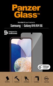 PanzerGlass ® Screen Protector Samsung Galaxy A14 | A14 5G | Ultra-Wide Fit