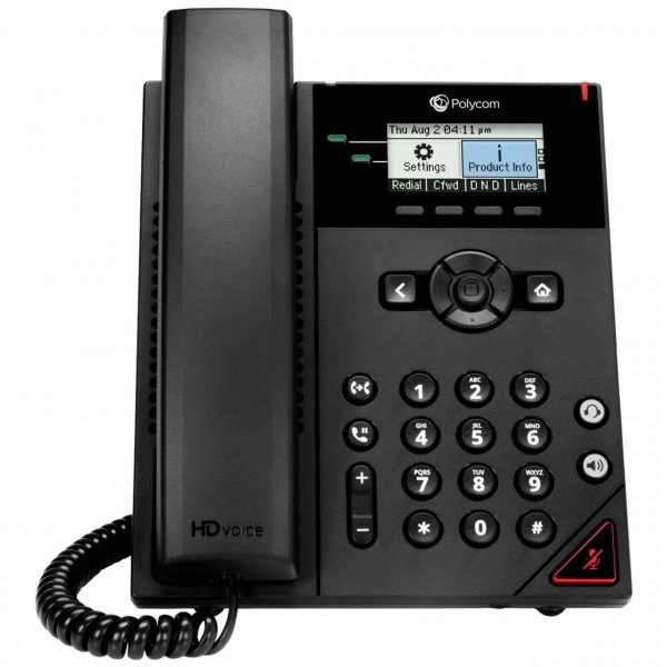 OBi Edition VVX 150 2-line Desktop Business IP Phone with dual 10/100 Ethernet ports. PoE only. Ships without power supply.