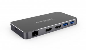 Hypertec AdaptLite HD - Universal USB-C Adapter with HDMI; USB3.0 & 100W Power Delivery.