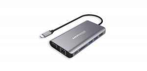 Hypertec AdaptLite HD - Universal USB-C Adapter with HDMI; USB3.0 & 100W Power Delivery.