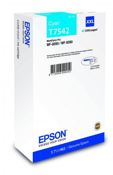 Epson WF-8090 / WF-8590 Ink Cartridge XXL Cyan