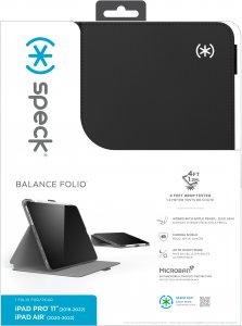 Speck Balance Folio Case Apple iPad Pro 11 inch (2022) Black - with Microban