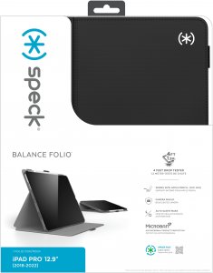 Speck Balance Folio Case Apple iPad Pro 12.9 inch (2018/2022) Black - with Microban