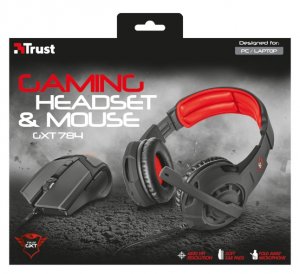 Trust GXT 784 Headset Wired Head-band Gaming Black, Red