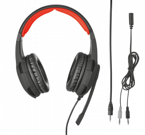 Trust GXT 784 Headset Wired Head-band Gaming Black, Red