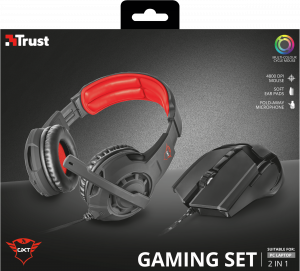 Trust GXT 784 Headset Wired Head-band Gaming Black, Red