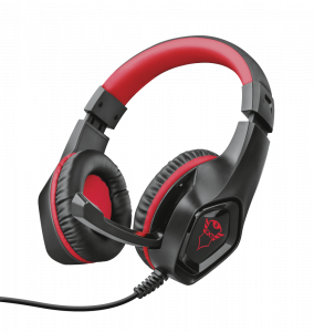 Trust GXT 404R Rana Headset Wired Head-band Gaming Black, Red