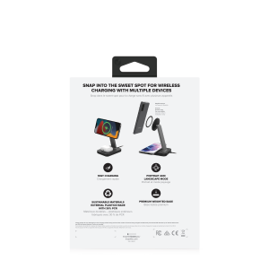 mophie UNV WRLS-snap+ stand & pad-Black-ROC-UK