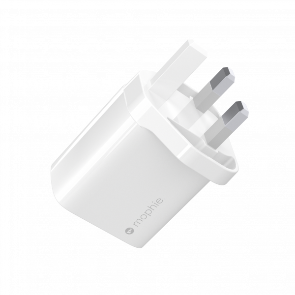 mophie Accessories-Wall Adapter-USB-C-30W-GaN-White-UK