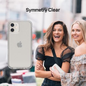 OtterBox Symmetry Clear Series for Apple iPhone 12 mini, Stardust Glitter