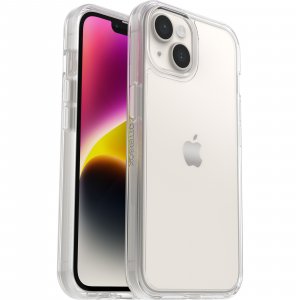 OtterBox Symmetry Clear Case for iPhone 14/iPhone 13, Shockproof, Drop proof, Protective Thin Case, 3x Tested to Military Standard, Antimicrobial Protection, clear