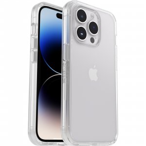 OtterBox Symmetry Clear Case for iPhone 14 Pro, Shockproof, Drop proof, Protective Thin Case, 3x Tested to Military Standard, Antimicrobial Protection, clear