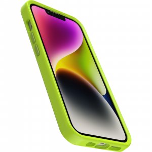 OtterBox Symmetry+ Case for iPhone 14 Plus with MagSafe, Shockproof, Drop proof, Protective Thin Case, 3x Tested to Military Standard, Antimicrobial Protection, Lime all yours