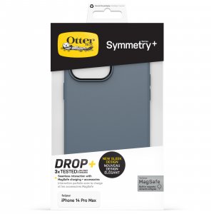 OtterBox Symmetry+ Case for iPhone 14 Pro Max with MagSafe, Shockproof, Drop proof, Protective Thin Case, 3x Tested to Military Standard, Antimicrobial Protection, Bluetiful