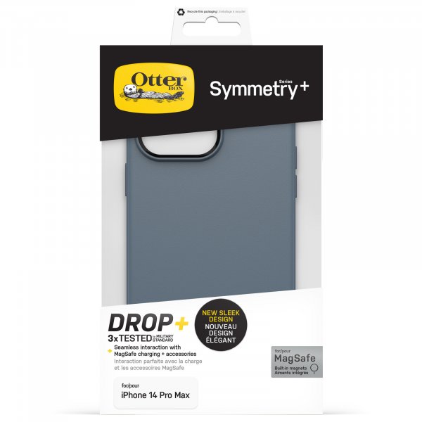 OtterBox Symmetry+ Case for iPhone 14 Pro Max with MagSafe, Shockproof, Drop proof, Protective Thin Case, 3x Tested to Military Standard, Antimicrobial Protection, Bluetiful