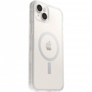OtterBox Symmetry+ Clear Case for iPhone 14 Plus for MagSafe, Shockproof, Drop proof, Protective Thin Case, 3x Tested to Military Standard, Antimicrobial Protection, Stardust