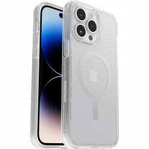 OtterBox Symmetry+ Clear Case for iPhone 14 Pro Max for MagSafe, Shockproof, Drop proof, Protective Thin Case, 3x Tested to Military Standard, Antimicrobial Protection, Clear