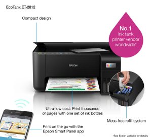 Epson EcoTank ET-2812 Inkjet A4 5760 x 1440 DPI 33 ppm Wi-Fi