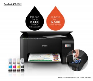 Epson EcoTank ET-2812 Inkjet A4 5760 x 1440 DPI 33 ppm Wi-Fi