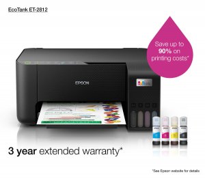 Epson EcoTank ET-2812 Inkjet A4 5760 x 1440 DPI 33 ppm Wi-Fi