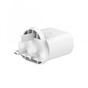 Cygnett PowerPlus 32W USB-C PD Dual Port Wall Charger UK - White
