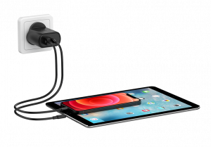 Cygnett PowerPlus 32W USB-C PD Dual Port Wall Charger UK - Black