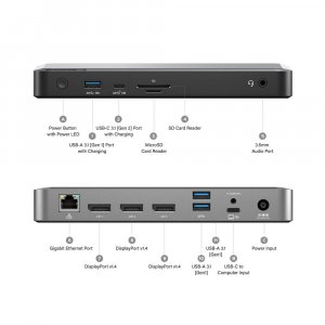 ALOGIC DX3 Triple 4K Display Universal Docking Station – with 100W Power Delivery