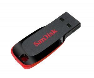 SanDisk Cruzer Blade USB flash drive 128 GB USB Type-A 2.0 Black, Red