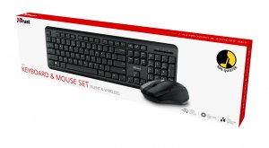 Trust ODY keyboard Mouse included RF Wireless QWERTY English Black