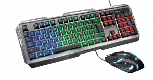 Trust GXT 845 Tural keyboard Mouse included USB QWERTY UK English Black