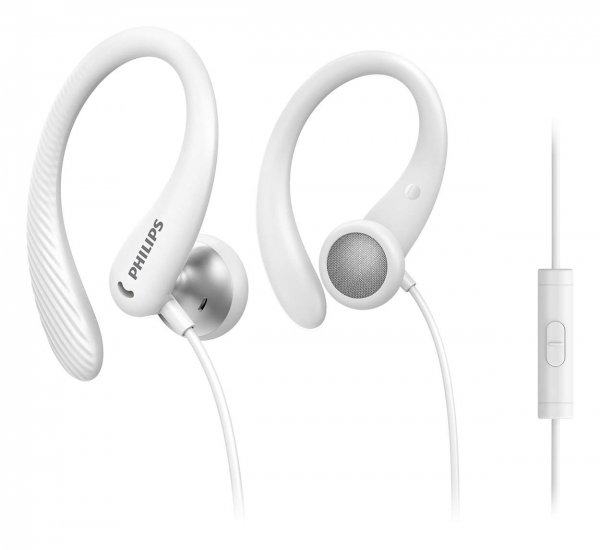 Philips TAA1105WT/00 headphones/headset Wired Ear-hook, In-ear Sports White