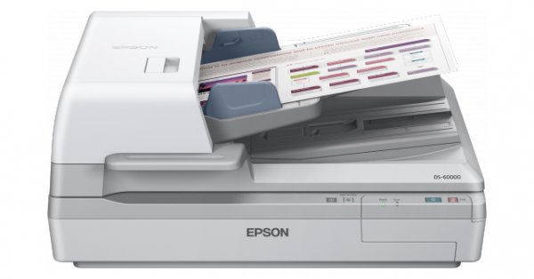 Epson WorkForce DS-60000 Flatbed & ADF scanner 600 x 600 DPI A3 White