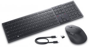 DELL KM900 keyboard Mouse included RF Wireless + Bluetooth QWERTY UK English Graphite