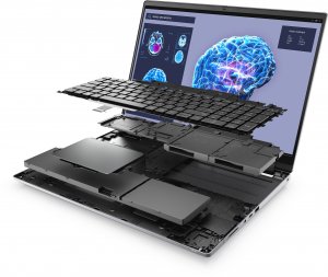 DELL Precision 7680 Mobile workstation 40.6 cm (16") Full HD+ Intel® Core™ i7 i7-13850HX 32 GB DDR5-SDRAM 1 TB SSD NVIDIA RTX 2000 Ada Wi-Fi 6E (802.11ax) Windows 11 Pro Grey