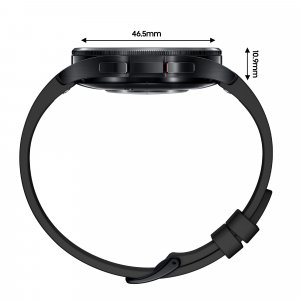 Samsung Galaxy Watch6 Classic SM-R960NZKAEUA smartwatch / sport watch 3.81 cm (1.5") OLED 47 mm Digital 480 x 480 pixels Touchscreen Black Wi-Fi GPS (satellite)