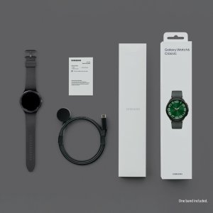 Samsung Galaxy Watch6 Classic SM-R960NZKAEUA smartwatch / sport watch 3.81 cm (1.5") OLED 47 mm Digital 480 x 480 pixels Touchscreen Black Wi-Fi GPS (satellite)