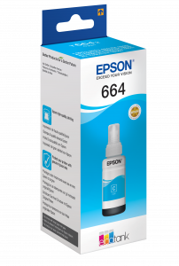 Epson 664 Ecotank Cyan ink bottle (70ml)