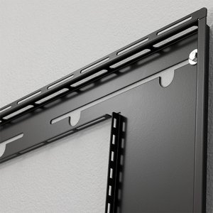 Chief ImpactTM On-Wall Kiosk - Portrait 65 Inch Black