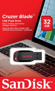 SanDisk Cruzer Blade USB flash drive 32 GB USB Type-A 2.0 Black, Red